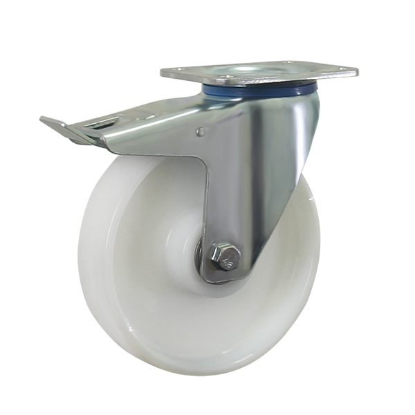 8 ଇଞ୍ଚ ୟୁରୋପୀୟ ଭାରୀ ଡ୍ୟୁଟି PA ଚକ ମୋଟ ବ୍ରେକ୍