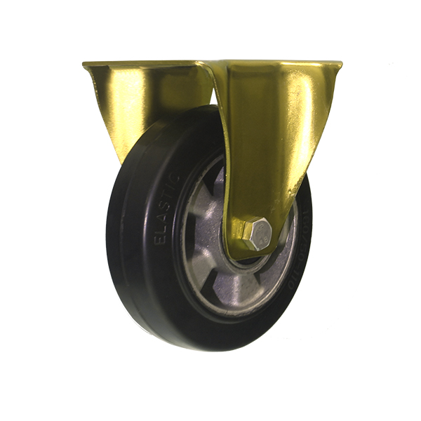 160 fixed black elastic rubber on AL Rim wheels.