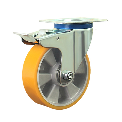 5 inch swivel with total brake pu on al2-600