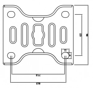 fixed top plate